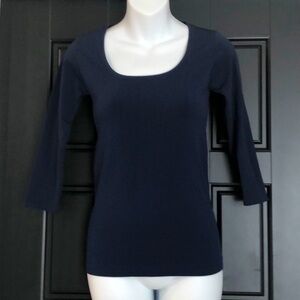 WHITE House Black Market 3/4 Shirt